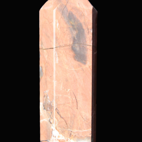 Volcano Agate wand 22*80mm 74g in sunlight - Rocks and Things Store