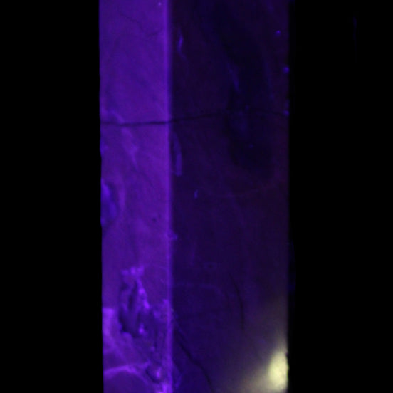 Volcano Agate wand 22*80mm 74g in UV light - Rocks and Things Store