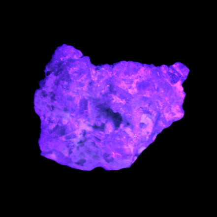 Green Tourmaline cluster from Afghanistan 54.5ct 10.9g in UV light - Rocks and Things Store