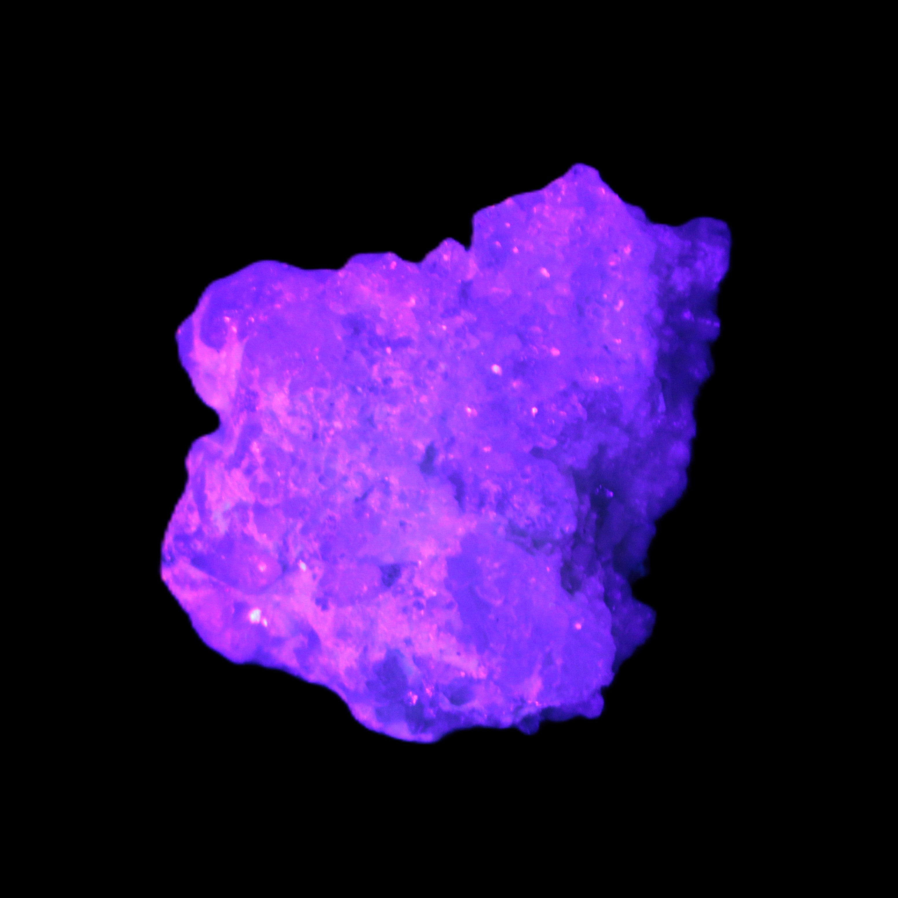 Green Tourmaline cluster from Afghanistan 54.5ct 10.9g in UV light - Rocks and Things Store