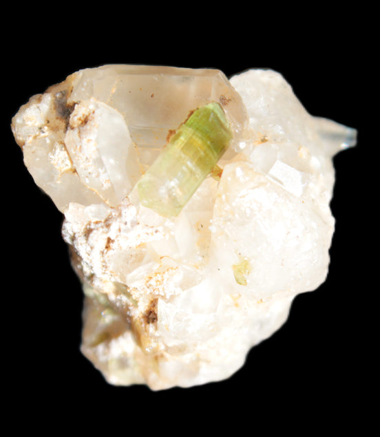 Bi-Colour Green Tourmaline crystal in matrix specimen 73ct 19g