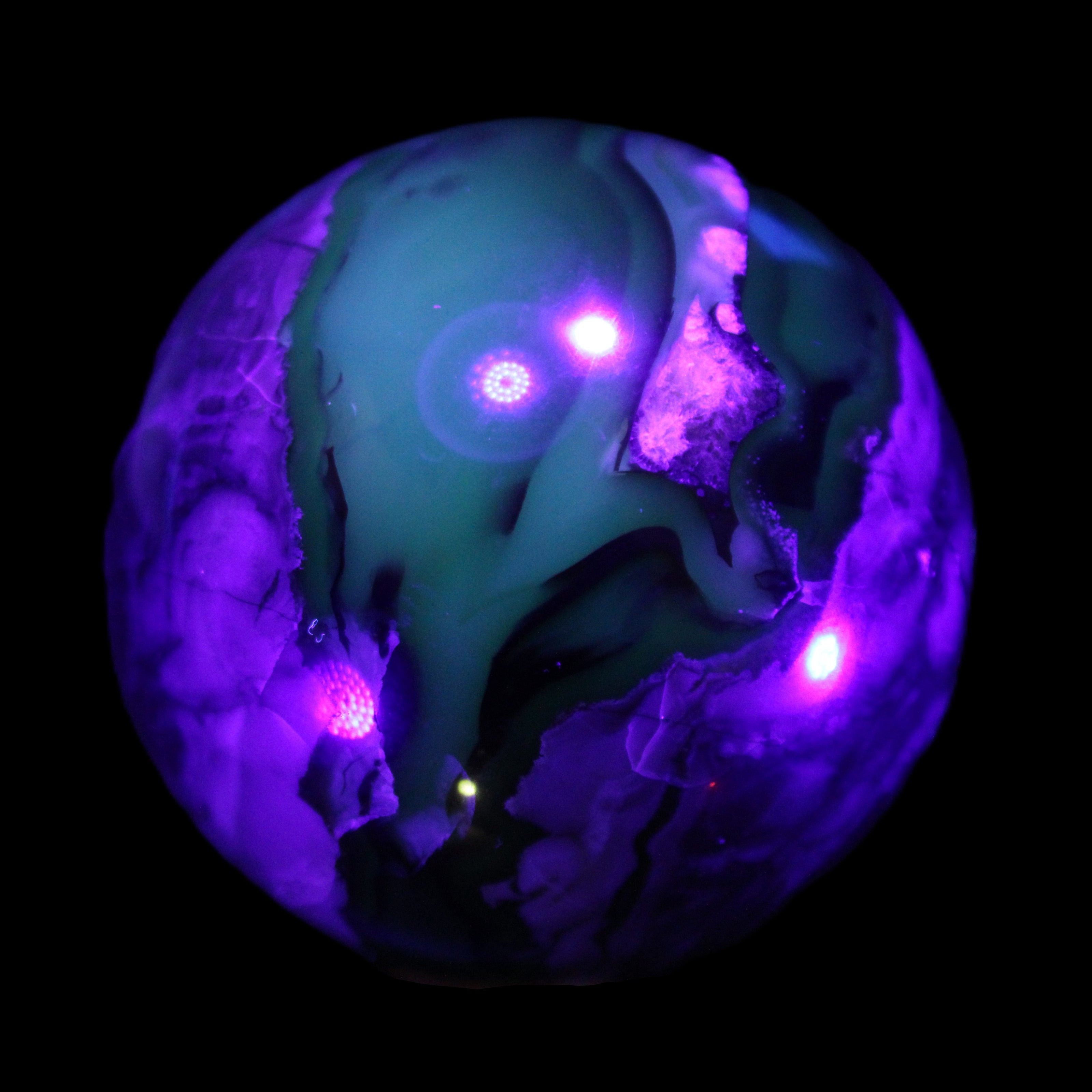 Volcano Agate sphere 56mm 248g