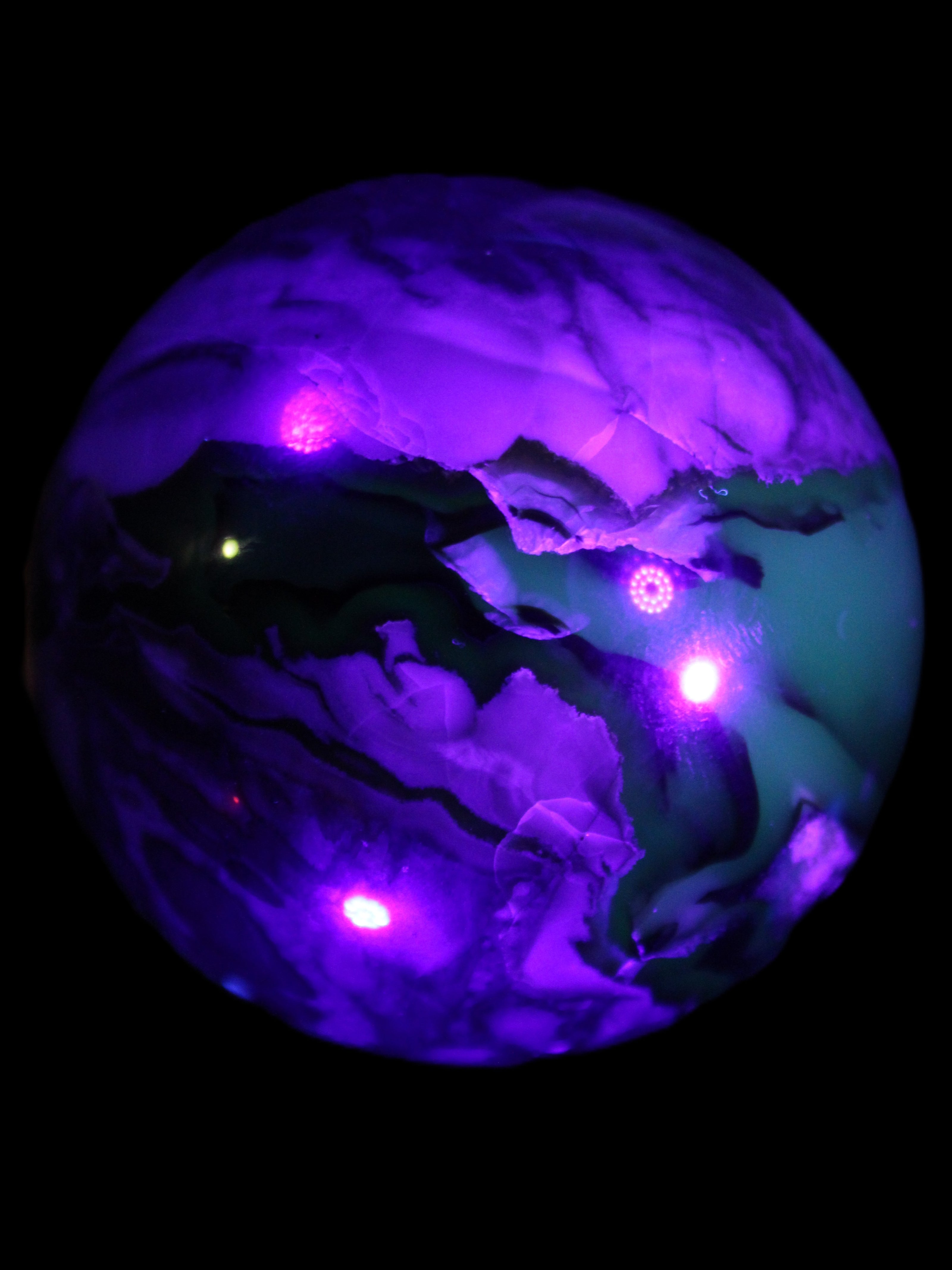 Volcano Agate sphere 56mm 248g