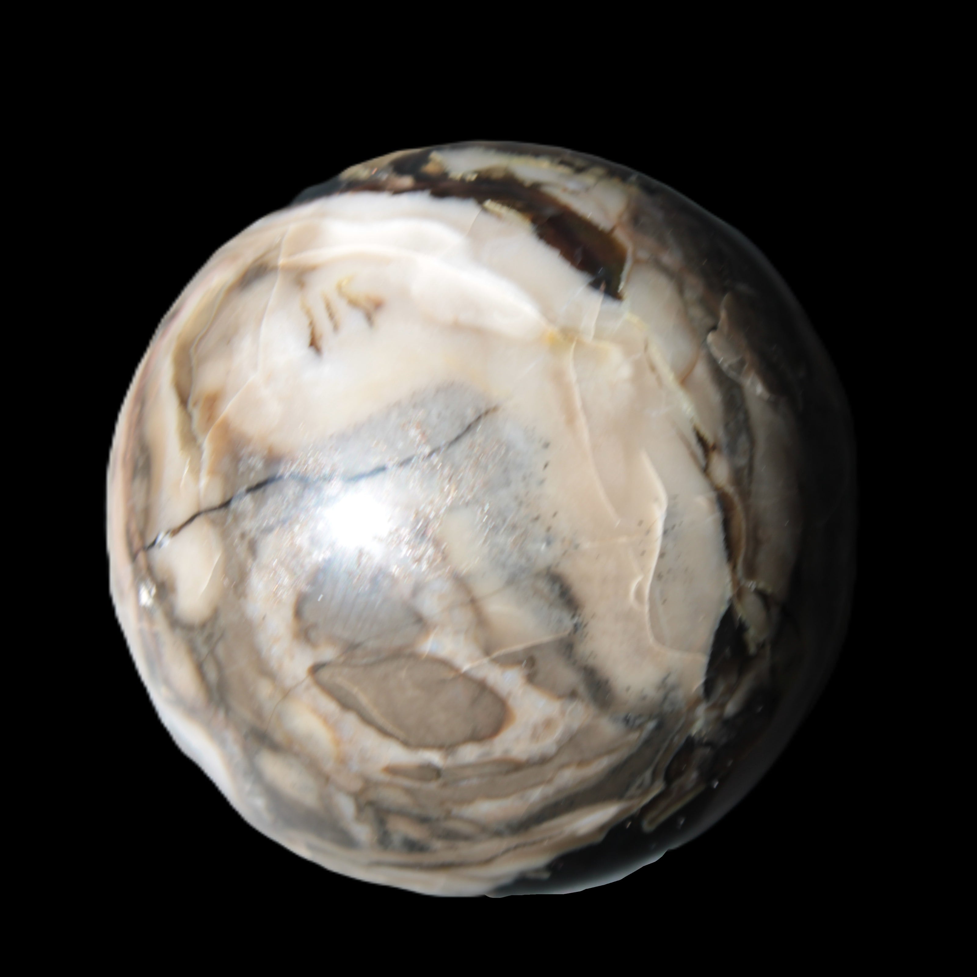 Volcano Agate sphere 56mm 248g