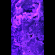 Sphalerite geode 24*89mm wand 94g in UV light - Rocks and Things Store