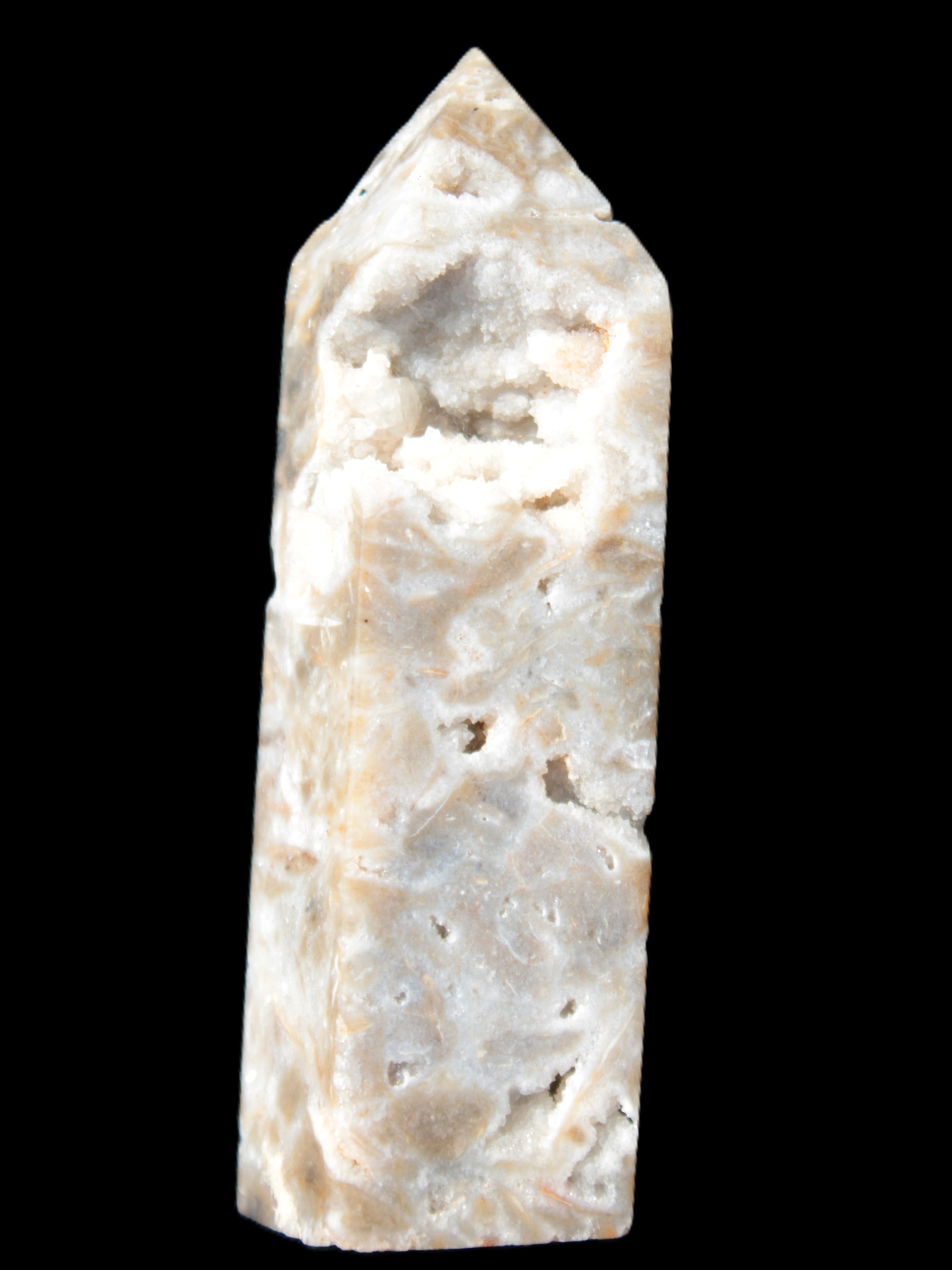 Sphalerite geode 24*89mm wand 94g in sunlight - Rocks and Things Store