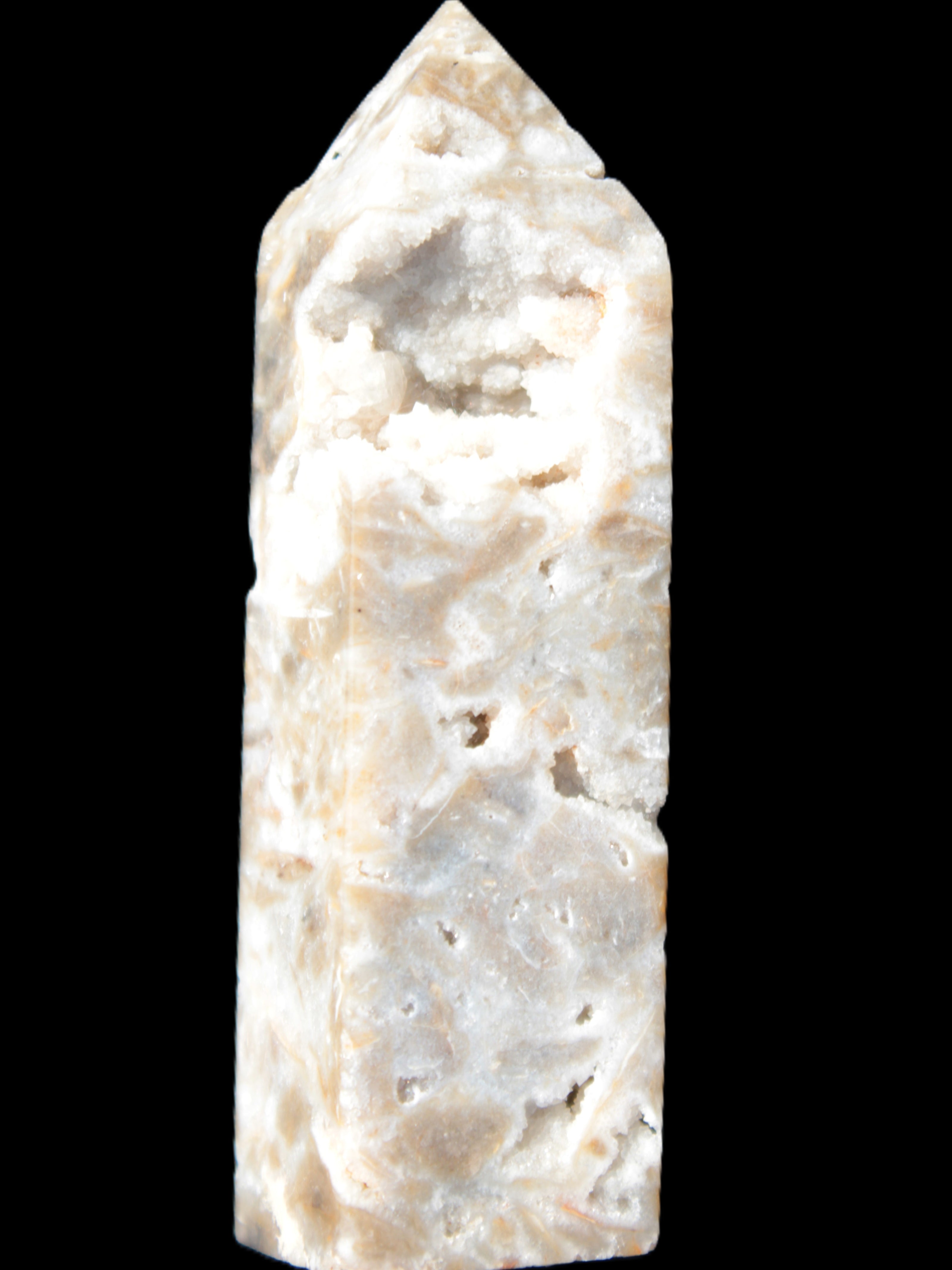 Sphalerite geode 24*89mm wand 94g in sunlight - Rocks and Things Store