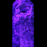 Sphalerite geode 24*89mm wand 94g in UV light - Rocks and Things Store