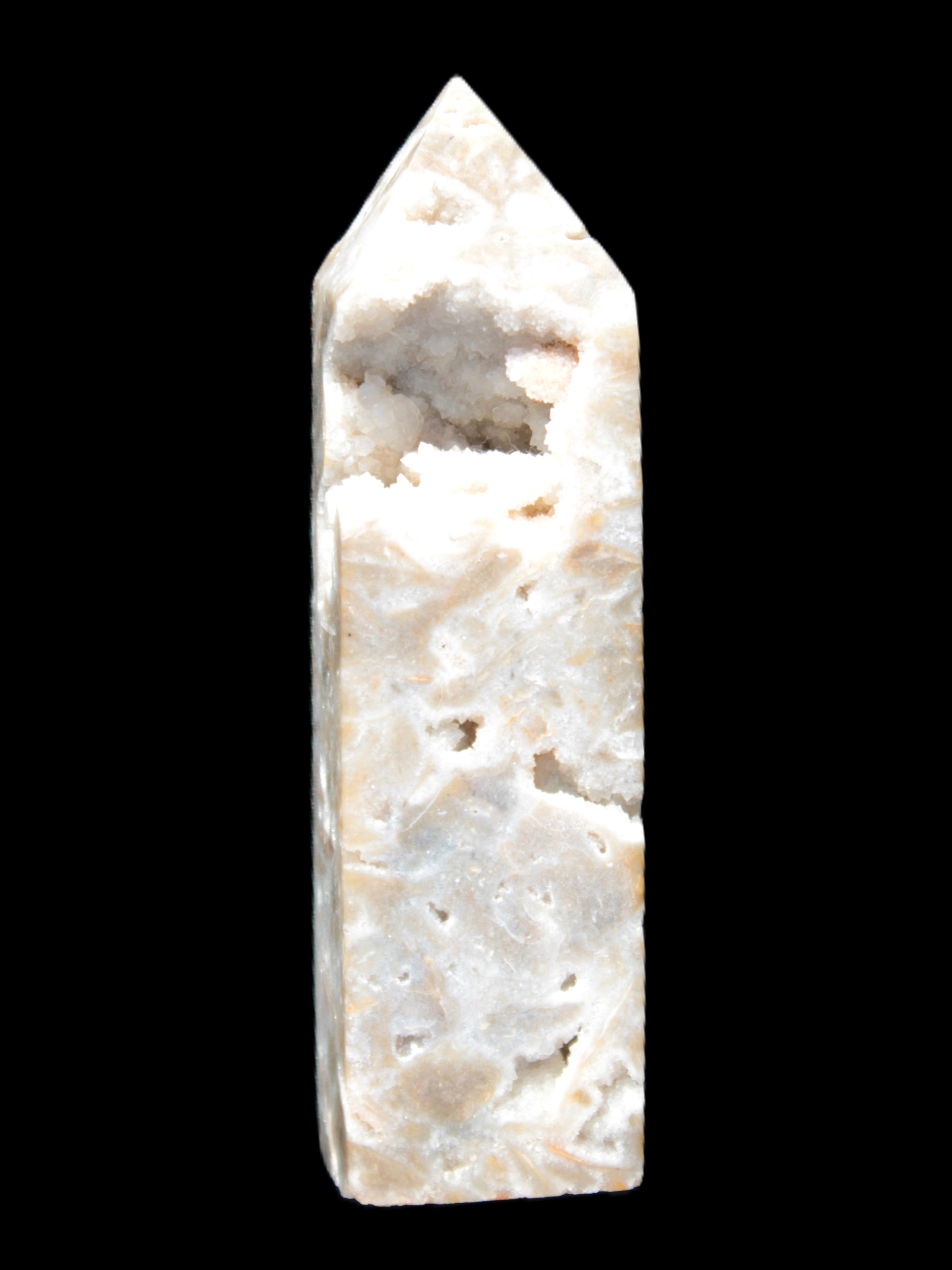 Sphalerite geode 24*89mm wand 94g in sunlight - Rocks and Things Store