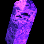 Sphalerite geode 24*89mm wand 94g in UV light - Rocks and Things Store