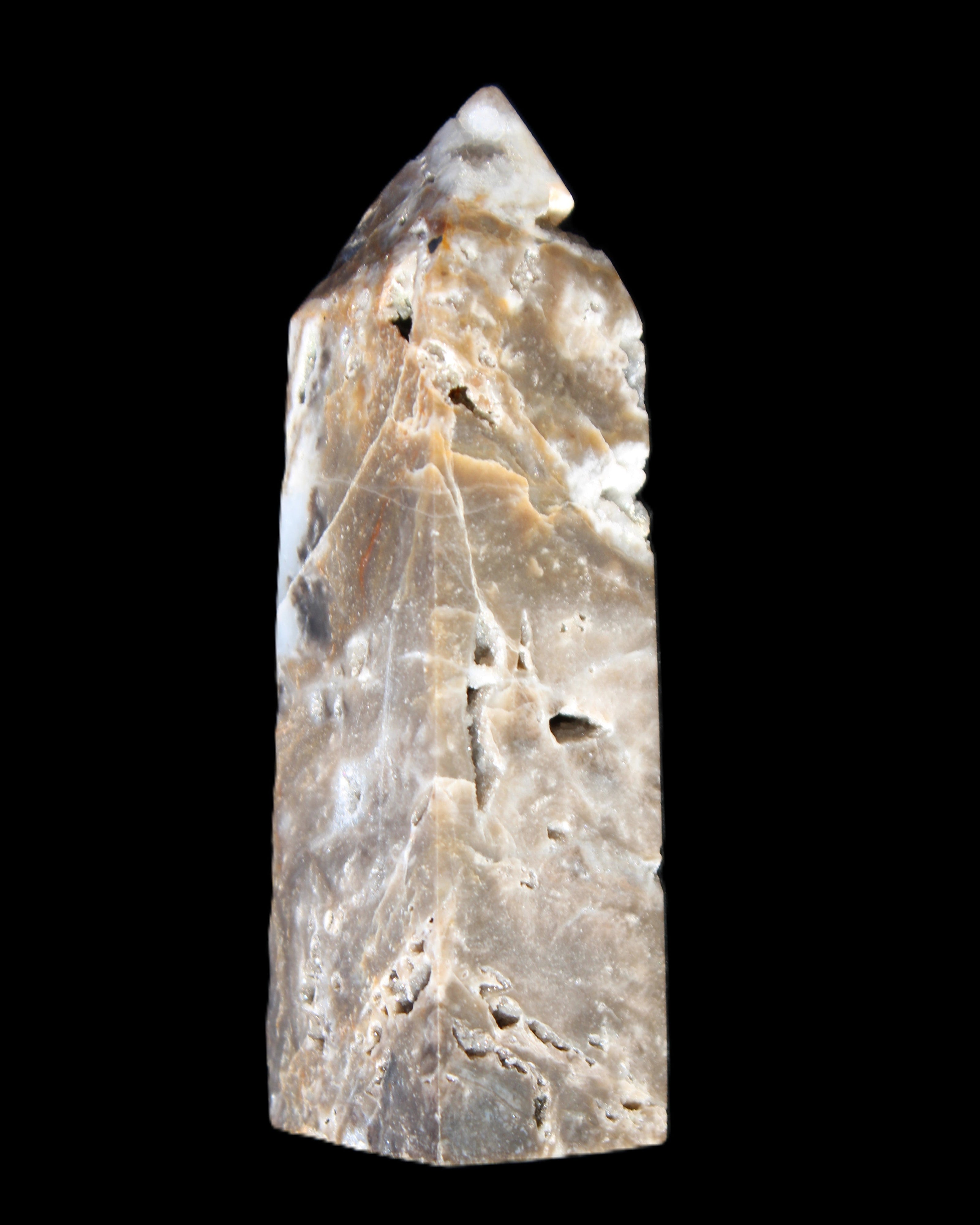 Sphalerite geode 24*89mm wand 94g in sunlight - Rocks and Things Store