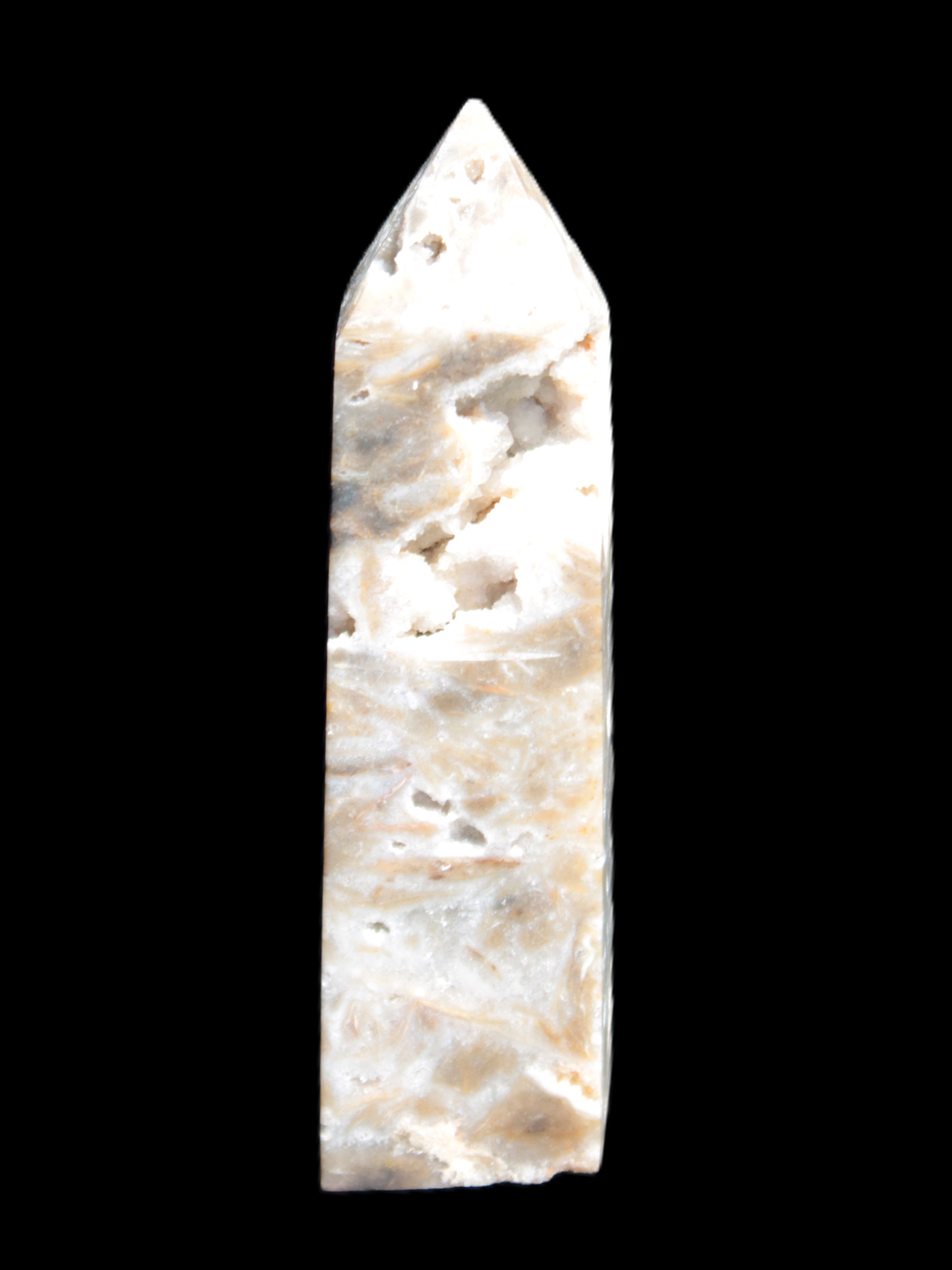 Sphalerite geode 24*89mm wand 94g in sunlight - Rocks and Things Store