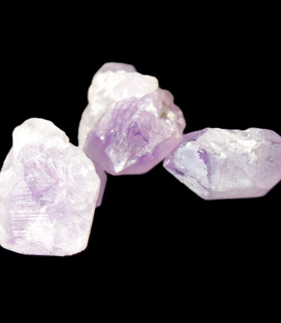 Natural Elestial Amethyst 2/3 crystals 12-14g in bright sunlight