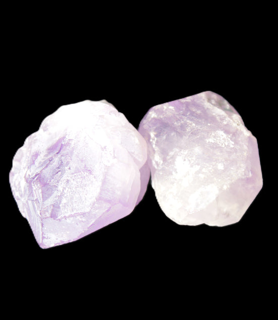 Natural Elestial Amethyst 2/3 crystals 12-14g in bright sunlight