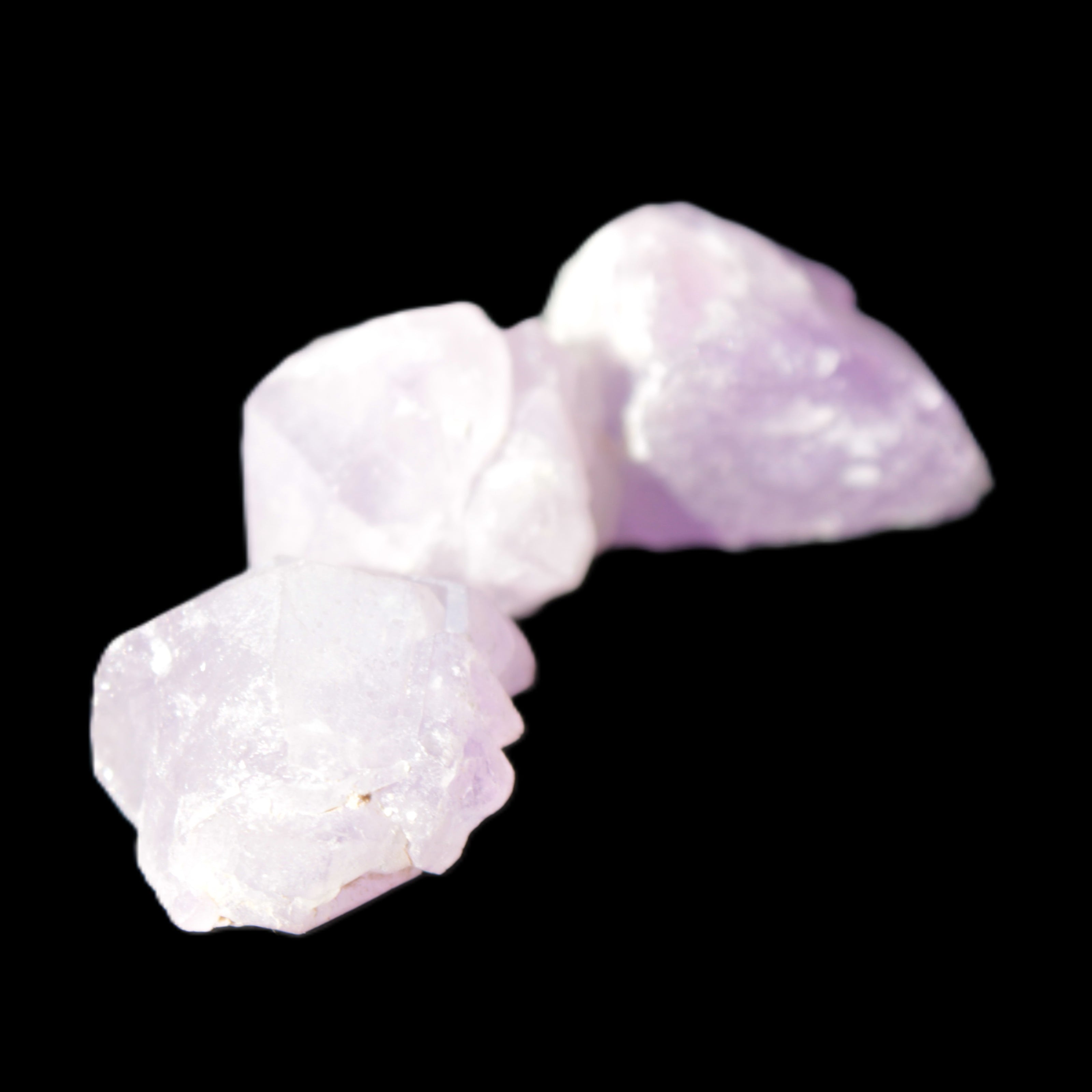 Natural Elestial Amethyst 2/3 crystals 12-14g in bright sunlight