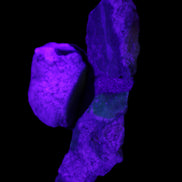 Chrysocolla Shattuckite Malachite 3 natural stones 10g in UV light - Rocks and Things Store