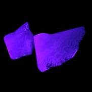 Blue Lace Agate 2 polished stones 10g in UV light Rocks and Things Store