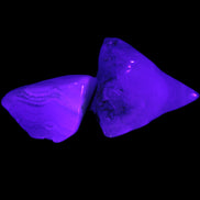 Blue Lace Agate 2 polished stones 10g in UV light Rocks and Things Store