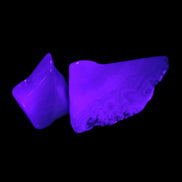 Blue Lace Agate 2 polished stones 10g in UV light Rocks and Things Store