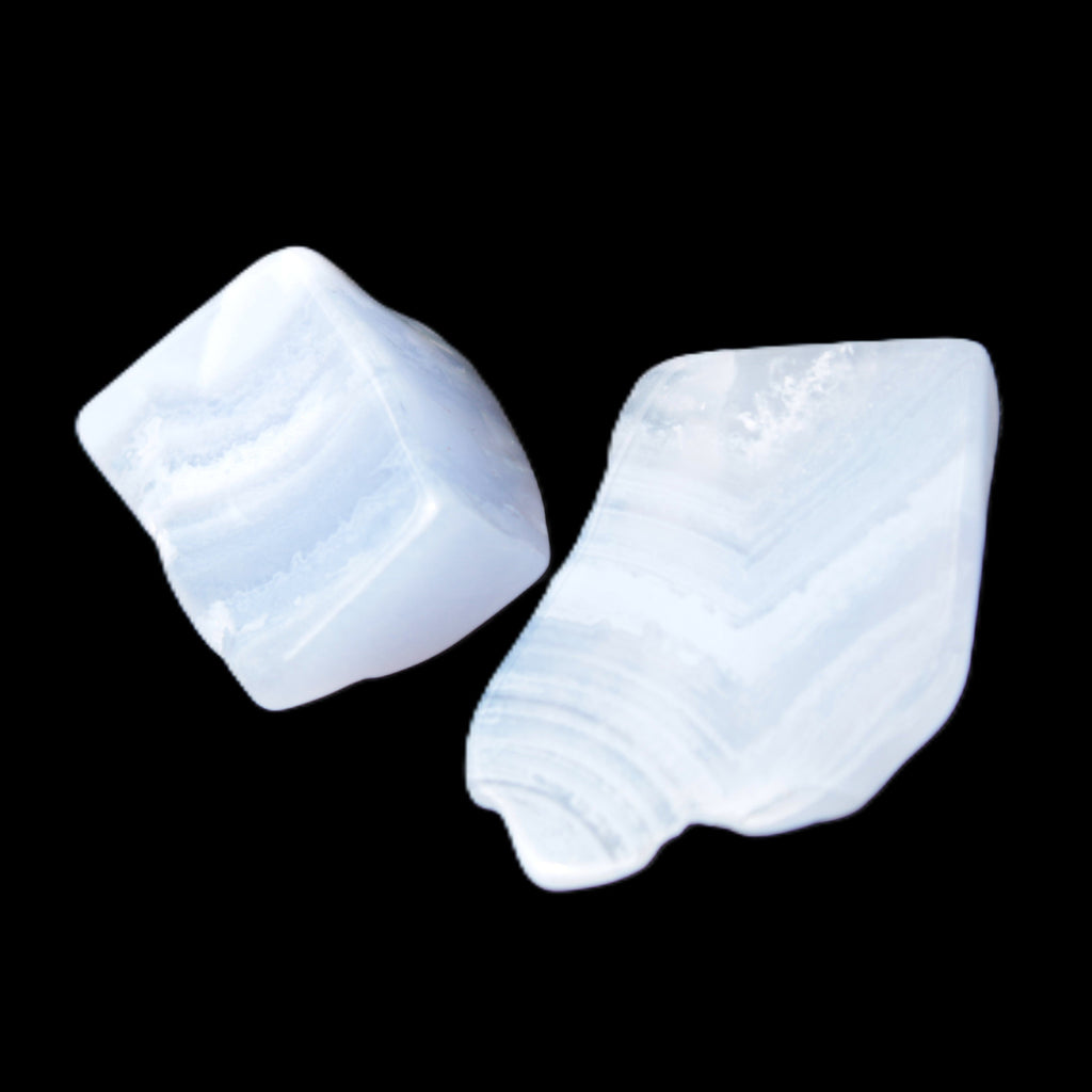 Blue Lace Agate 2 polished stones 10g in sunlight Rocks and Things Store
