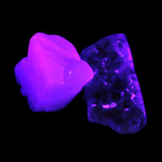 Blue Lace Agate 2 polished stones 10g in UV light Rocks and Things Store