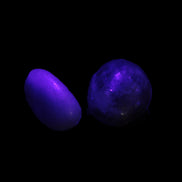 Purple/Lilac Kunzite 2 polished crystals 10g in UV light - Rocks and Things Store