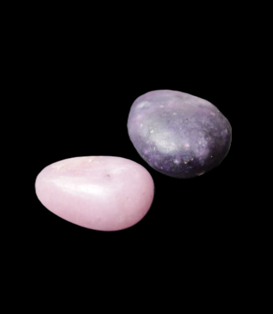 Purple/Lilac Kunzite 2 polished crystals 10g in sunlight - Rocks and Things Store