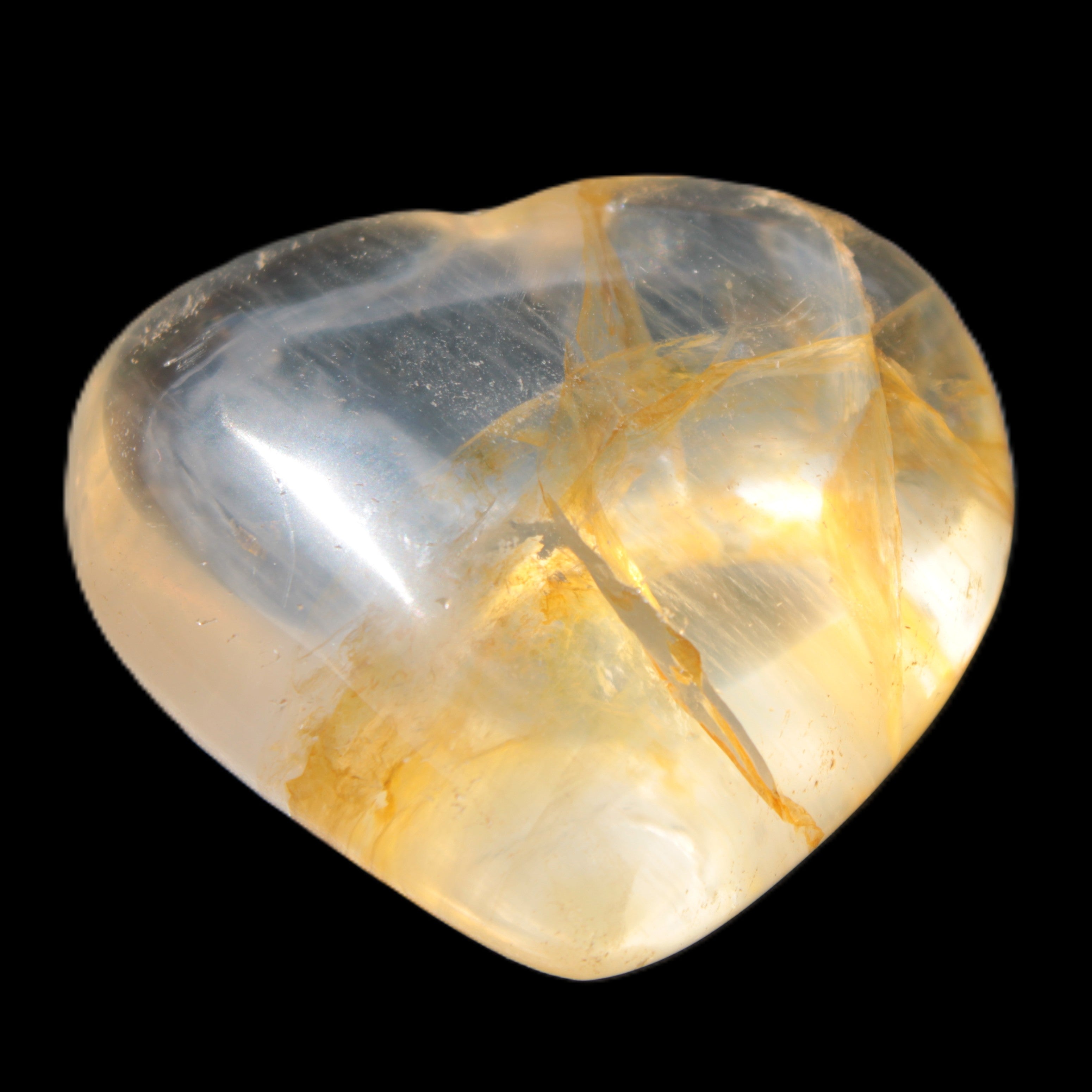 Quartz heart from Madagascar 39*18*35mm 34g