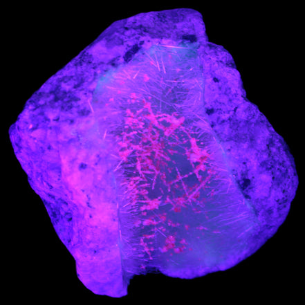 Goethite on Zeolite geode 74*85*77mm from Madagascar 487g