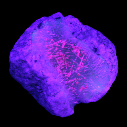 Goethite on Zeolite geode 74*85*77mm from Madagascar 487g