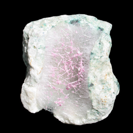Goethite on Zeolite geode 74*85*77mm from Madagascar 487g