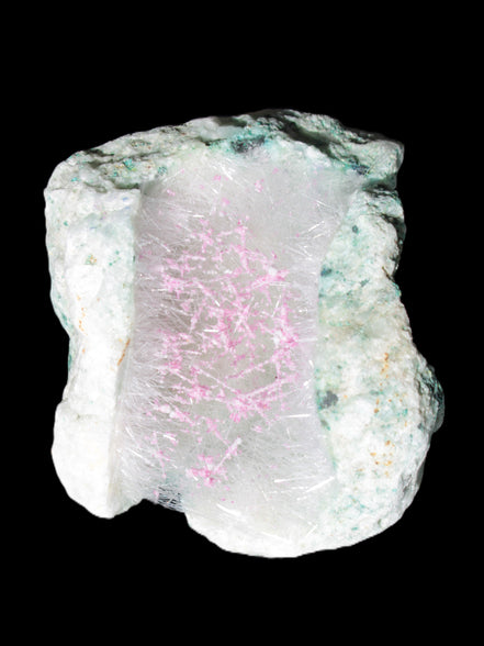 Goethite on Zeolite geode 74*85*77mm from Madagascar 487g