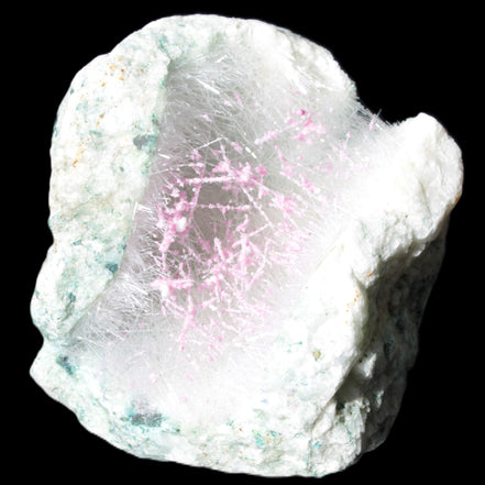 Goethite on Zeolite geode 74*85*77mm from Madagascar 487g