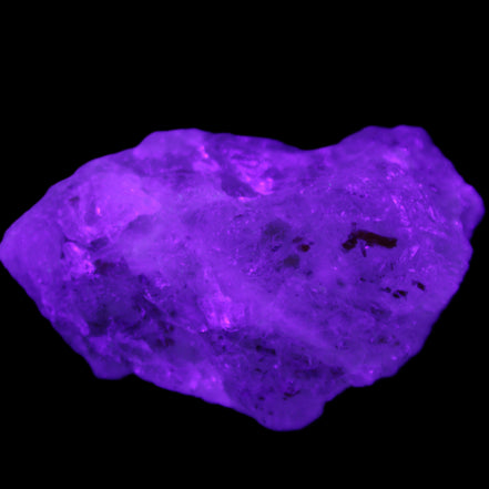 Golden Arusha Quartz 45g in UV light - Rocks and Things Store