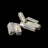 Green Tourmaline 6 short natural crystals 6g Rocks and Things Store