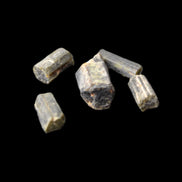 Green Tourmaline 6 short natural crystals 6g Rocks and Things Store