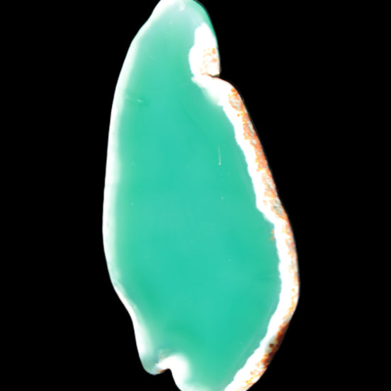 Green Agate 70*5*40mm slice 24g in sunlight - Rocks and Things Store