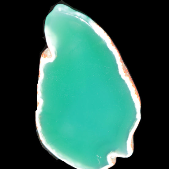 Green Agate 70*5*40mm slice 24g in sunlight - Rocks and Things Store
