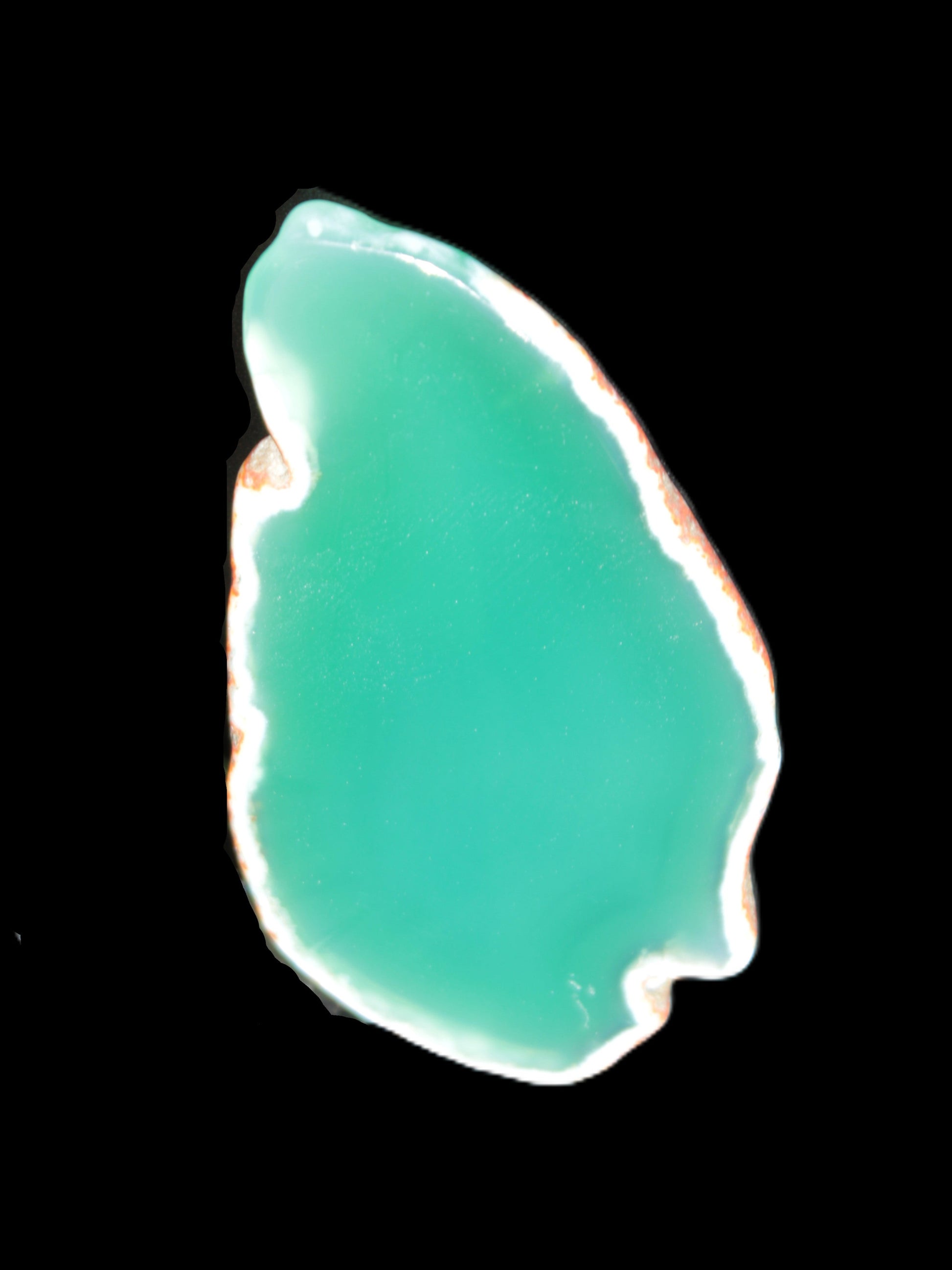 Green Agate 70*5*40mm slice 24g Rocks and Things Store
