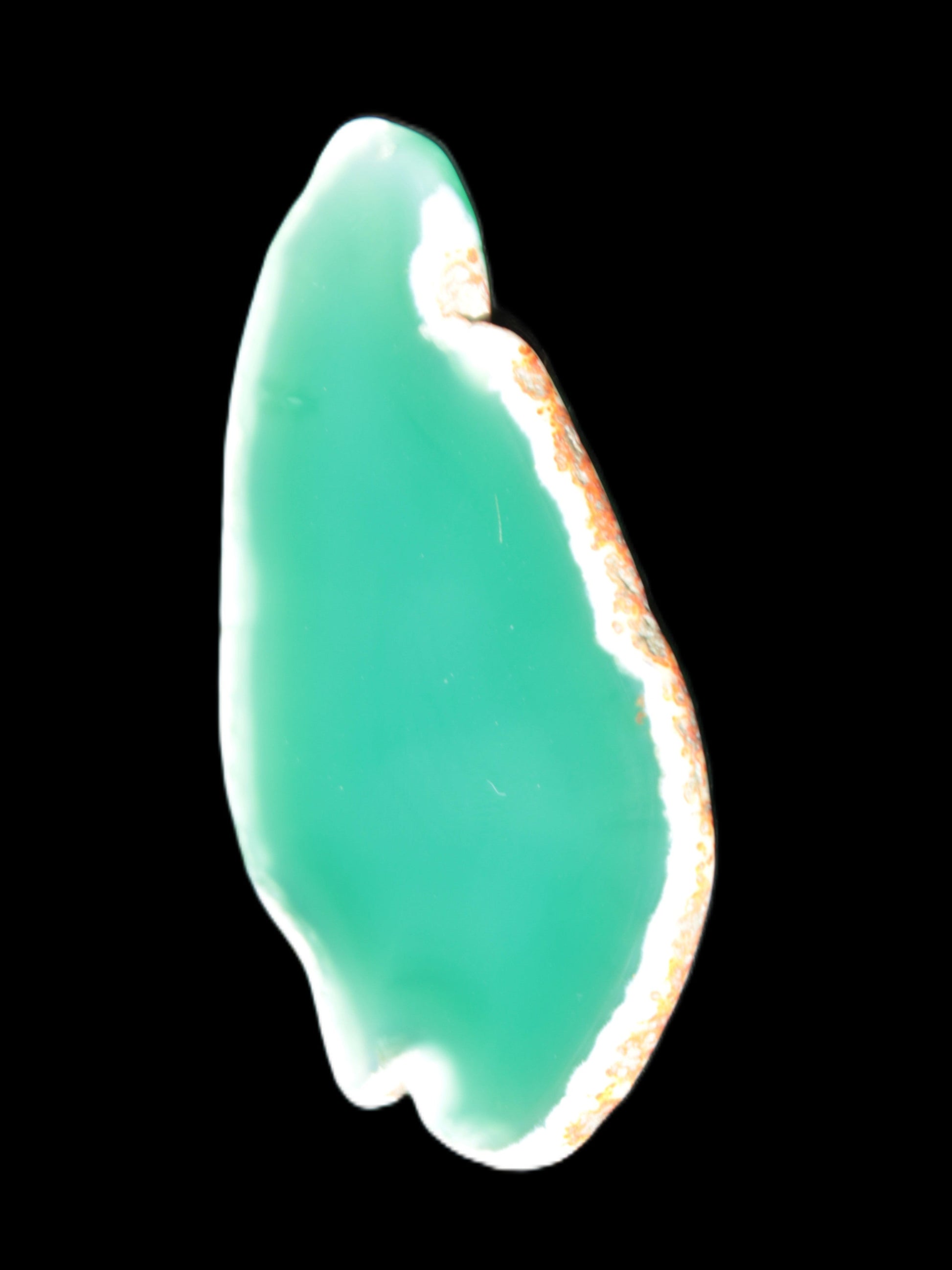 Green Agate 70*5*40mm slice 24g Rocks and Things Store