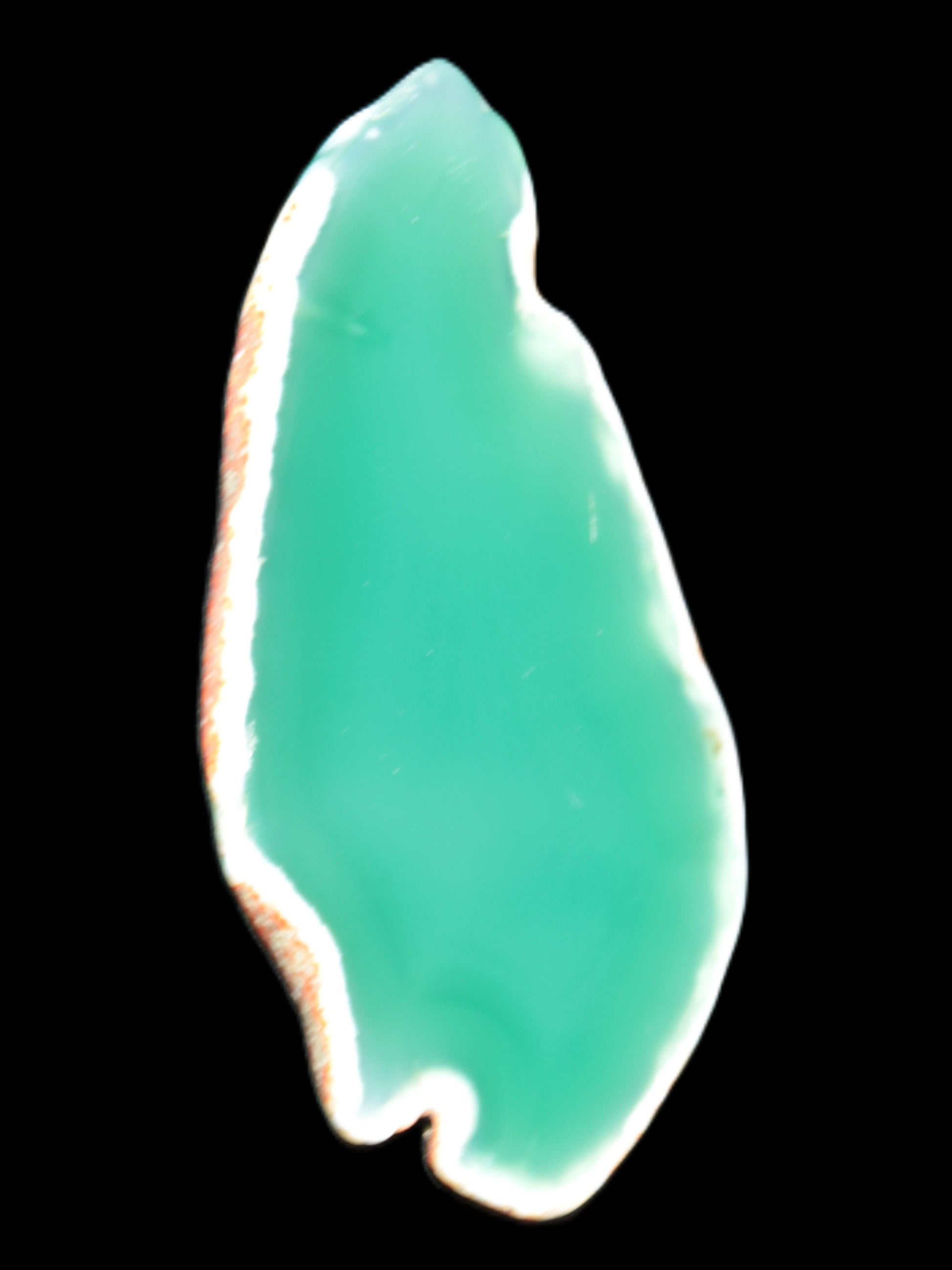 Green Agate 70*5*40mm slice 24g Rocks and Things Store