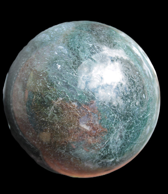 Moss Agate sphere 103mm 1897g