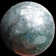 Moss Agate sphere 103mm 1897g in sunlight - Rocks and Things Store