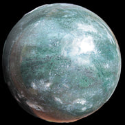 Moss Agate sphere 103mm 1897g in sunlight - Rocks and Things Store