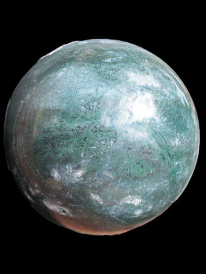 Moss Agate sphere 103mm 1897g