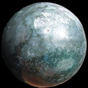 Moss Agate sphere 103mm 1897g in sunlight - Rocks and Things Store