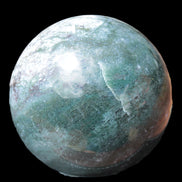 Moss Agate sphere 103mm 1897g in sunlight - Rocks and Things Store