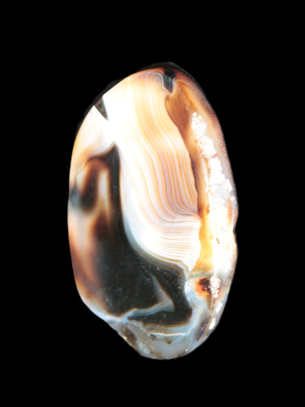 Crazy Lace Agate from Madagascar slice 47*4*29mm 15.8g Rocks and Things Store