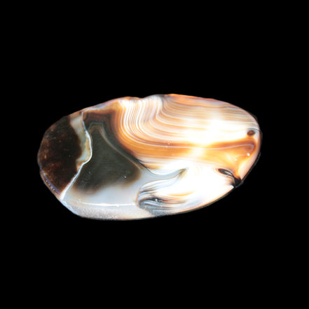 Crazy Lace Agate from Madagascar slice 47*4*29mm 15.8g Rocks and Things Store