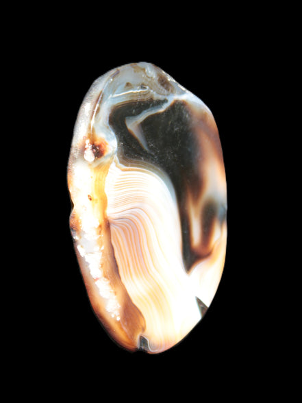 Crazy Lace Agate from Madagascar slice 47*4*29mm 15.8g Rocks and Things Store